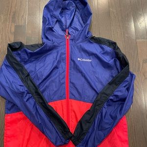 Neon Columbia Windbreaker!!
